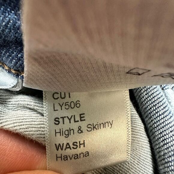 Reformation High & Skinny Jean Havana Wash Size 26 - Picture 8 of 9